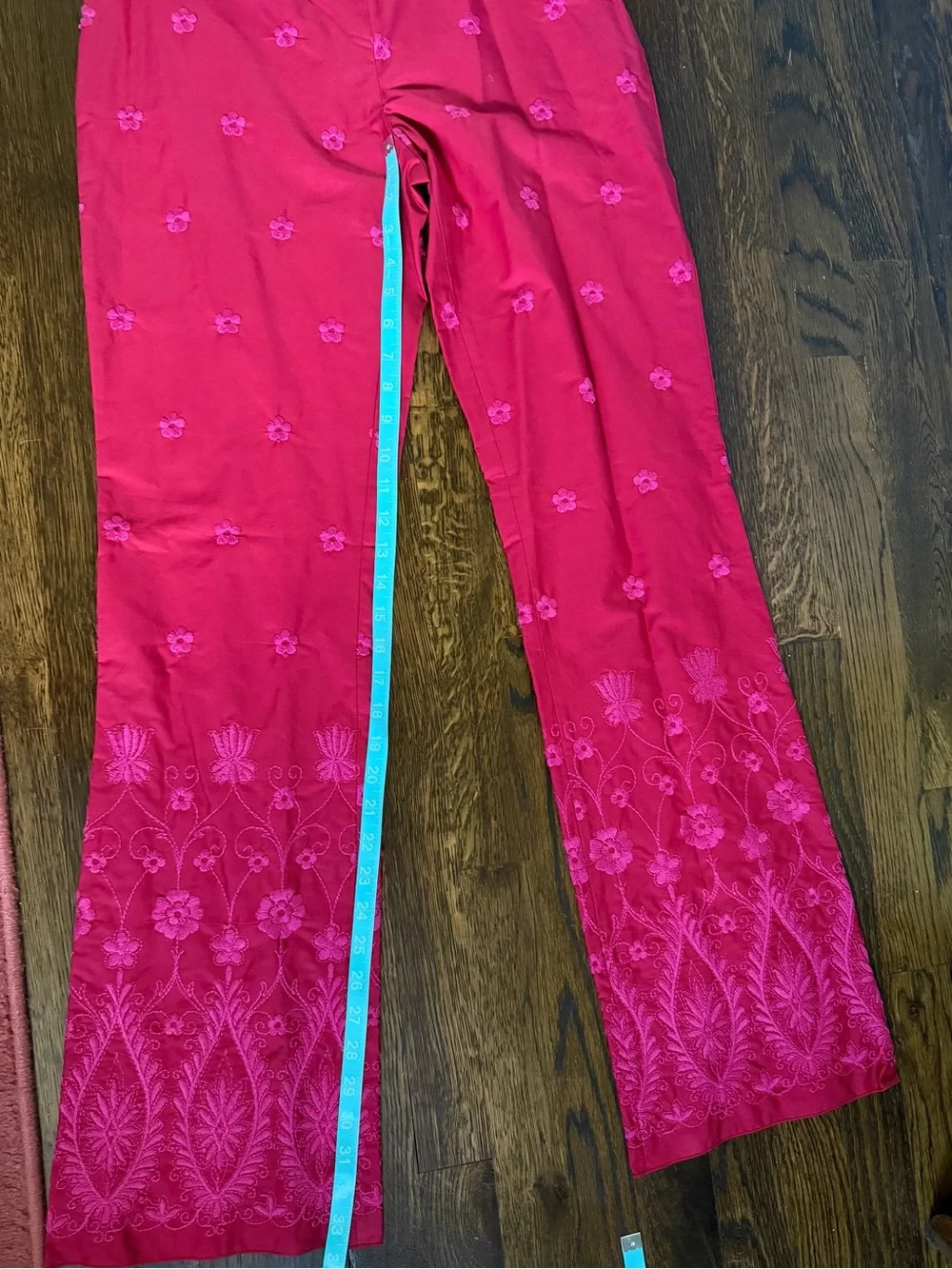 Vintage Romeo Gigli Magenta Floral Embroidered Blazer and Pants Coord Set  NWT